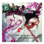 PARTIE DE MASCARADE DE MARDI GRAS, TISSU EN SOIE B INVITATIONS