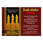 Partie de Papa-chelor - invitations de baby shower