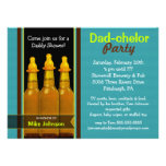 Partie de Papa-chelor - invitations de baby shower
