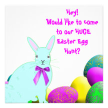 Party Einladung Ostereies Hunt/or