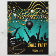 Party-Flyer-Tanz-Party-Feier