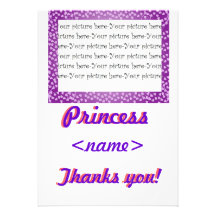 Party Prinzessin-Mini Hearts Second Birthday danke Einladung