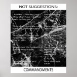 Pas suggestions : Commandements Posters
