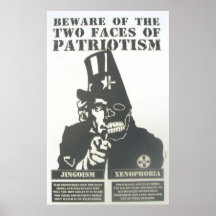 passen Sie vom Patriotismusplakat auf
