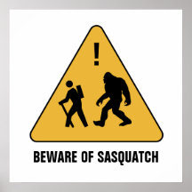 Passen Sie von Sasquatch auf Posterdrucke