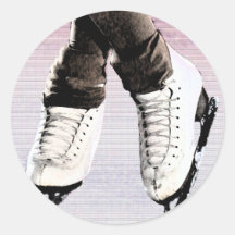 Patins artistiques adhésif rond