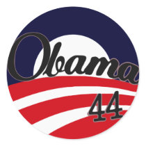 Patriot-Aufkleber des Obama-Baseball-Logo-44