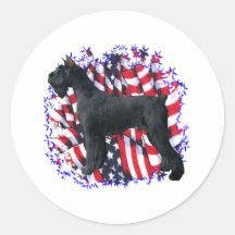Patriote de Schnauzer géant Adhésifs
