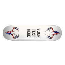 Patriotischer Rotwild-Schädel Skateboardbretter