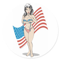 Patriotisches Militär WWII Pinupmädchen