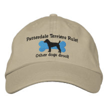 Patterdale Terrier-Regel gestickter Hut Baseballmütze