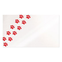 Pattes de chien/pattes animales carte de visite