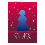 Pax-Friedens-und -goodwillweihnachtskarte