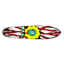 peace bedruckte skateboarddecks