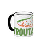 Pêche de pêcheur de truite mugs à café