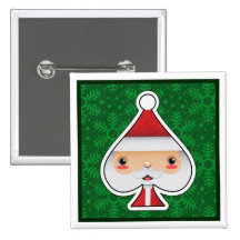 Pelle de Père Noël - bouton Badges Avec Agrafe