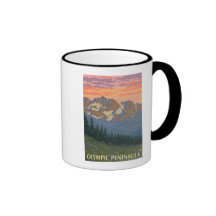 Péninsule olympique, fleurs de WashingtonSpring Mugs