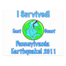 Pennsylvania, Ostküsten-Erdbeben von 2011 Postkarten
