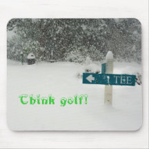 Pensez le golf ! tapis de souris