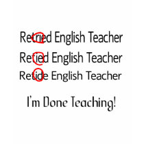 Pensionierte Englischlehrer-Geschenke