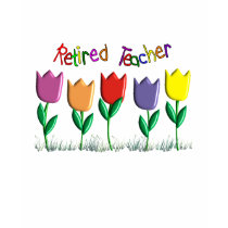 Pensionierte Lehrer-Tulpe-Entwurfs-Geschenke