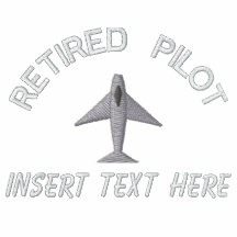 Pensioniertes Pilot gesticktes Hemd Besticktes Shirt