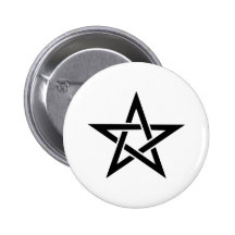 Pentagone étoilé pin's avec agrafe
