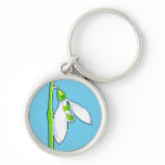 Perce-neige Keychain de la meilleure qualité bleu porte-clés