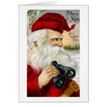 Père Noël vous regardant Cartes