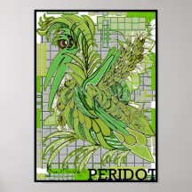 PERIDOT - SORTA WIE DRUCK DER VOGEL-GICLEE PLAKATE