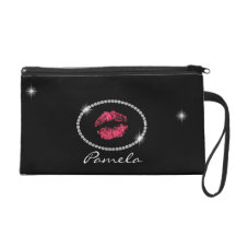 Personalisierte Bling Wristlet-Tasche