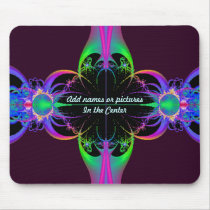 Personalisierte Fraktal Mousepad Schablone