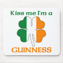 Personalisierte Iren küssen mich, den ich Guinneß  Mauspads