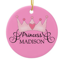 Personalisierte Prinzessin Christmas Ornament
