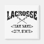 Personalisierte Team-Stadt-Staatlacrosse-T-Shirts Magnete