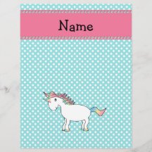 Personalisierter niedlicher Namensunicorn Vollfarbige Flyer