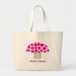 Personalisierter rosa Pilz Taschen