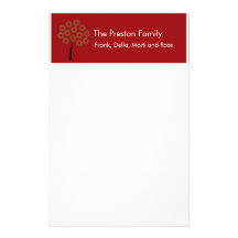 Personalisiertes Familien-Briefpapier Individuelles Druckpapier