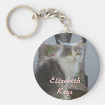 Personalisiertes Keychain mit Katze Schlüsselbänder