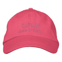 Personalisiertes rosa Fischen gestickter Hut Besticktes Cap