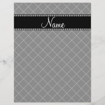 Personalisiertes schwarzes Namensgitterfeld Individuelle Flyer