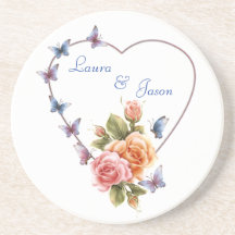 personalisted Untersetzer-Liebe Romance oder Hochz