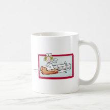Personnalisez avec le nom - l'infirmière superbe tasse à café