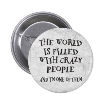 Personnes folles badges avec agrafe