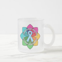Pétales de sujets de conscience de la maladie de t tasses