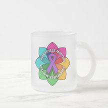 Pétales de sujets de conscience de lupus tasse à café