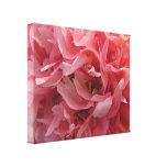 Pétales roses de pavot toile tendue sur châssis