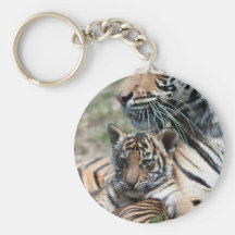 Petit animal de tigre porte-clef