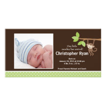 Petit faire-part de photo de naissance de bébé de  photocarte personnalisée
