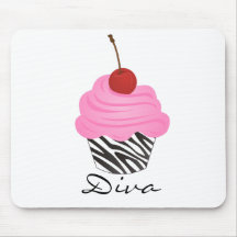 Petit gâteau de diva tapis de souris